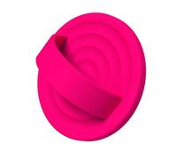 COFFKER Magnetic Phone Grip Ring Holder, Liquid Silicone Magnet Cell Phone Grip Finger Loop, Compatible with Magsafe, Back of Phone for iPhone 17/16/15/14/13/12 Series, Neon Pink