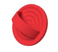 COFFKER Magnetic Phone Ring Grip Holder, Silicone Finger Loop Grip, Compatible with MasSafe, Back of Phone for iPhone Pro Max/Plus/16/15/15/14/13/12 Series, Red
