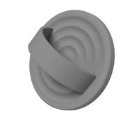 COFFKER Magnetic Phone Ring Grip Holder, Silicone Finger Loop Grip, Compatible with MasSafe, Back of Phone for iPhone Pro Max/Plus/16/15/15/14/13/12 Series, Gray