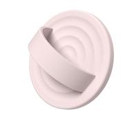 COFFKER Magnetic Phone Ring Grip Holder, Silicone Finger Loop Grip, Compatible with MasSafe, Back of Phone for iPhone Pro Max/Plus/16/15/15/14/13/12 Series, Lovely Pink