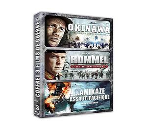 Coffret 3 films de guerre - Okinawa + Rommel, le stratège du 3ème Reich + Kamikaze, assaut dans le Pacifique [Blu-ray]
