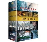 Coffret 4 Films : Contagion + Geostorm + San Andreas + Into The Storm