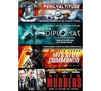 Coffret Action : Péril en Attitude + The Diplomat + Mission Commando + River Murders
