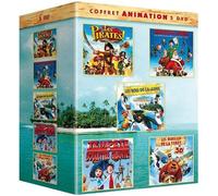 Coffret animation 5 DVD - Les pirates, bons à rien mauvais en tout + Mission : Noël - Les aventures de la famille Noël + Les rois de la glisse + Tempête de boulettes géantes + Les rebelles de la forêt