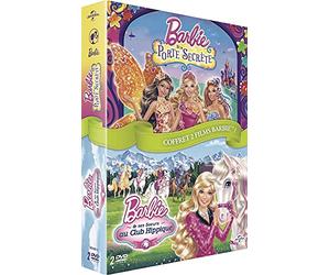 Coffret Barbie et la porte secrète ; Barbie et ses soeurs au club hippique [F...