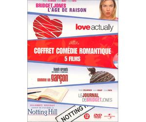 Coffret Comédie romantique 5 DVD : Le Journal de Bridget Jones / Bridget Jones : L'âge de raison / Love Actually / Comme un garçon / Coup de foudre à Notting Hill [Import belge]