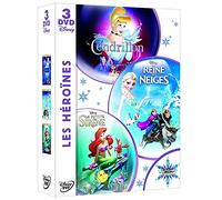 Coffret héroïnes : la reine des neiges ; cendrillon ; la petite sirène [FR Im...