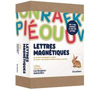 Coffret Lettres magnétiques - 86 lettres, digrammes et images, un livret "Une entrée naturelle dans la lecture" - Dès 3 ans donnons le son des ... "Une entrée naturellle dans la lecture"