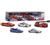 Coffret MAJORETTE Premium SOS 5 véhicules métal 1/64 - Chevrolet, Citroën, MAN, Peugeot, Mercedes