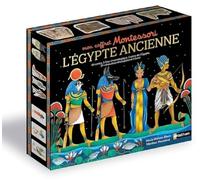 Coffret Montessori : L'Egypte ancienne: 64 cartes, 1 frise chronologique, 1 carte de l'Egypte, 24 figurines cartonnées et 1 livret