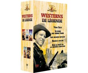 Coffret Westerns de légende 5 DVD : Vera Cruz / Le Gang des frères James / Les Grands espaces / Bronco Apache / Sur la piste de la grande caravane