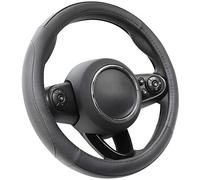 COFIT 14 Inch Microfiber Leather Steering Wheel Cover, Anti-slip Universal Steering Wheel Protector for Car SUV Truck Van Interior Decor Accessories, Size S 35.5-36cm Black