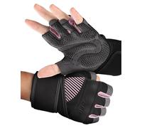 COFIT Workout Gloves Breathable, Antislip Weight Lifting Gym Gloves for Men Women with Wrist Wrap Support, Superior Grip & Palm Protection for Weightlifting, Fitness, Exercise, Training - Pink M