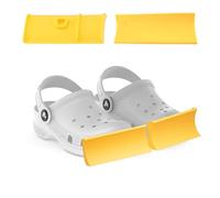CoFlink 2PCS Snow Plough, Silicone Snow Plow Charm Attachment Snow Removal Shoes Charms Ornaments for Shoes Accessories, Funny Accessories for Shoe (Yellow)