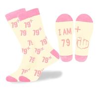 CoFlink Birthday Socks for Men Women, Novelty Fun Birthday Gift for Dad Mom Wife Husband Crew Cotton Socks Size 6-11