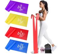 COFOF Resistance Bands, 1.8m/5.9ft Exercise Band with 4 Resistance Levels