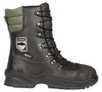 Cofra Power Chainsaw Safety Leather Boots Class 2 Steel Toe Wide Water Resistant - Black - 8 UK