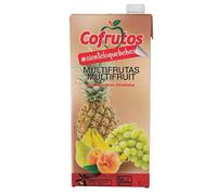 Cofrutos Multifruit Nectar No Added Sugar 1L Slim Carton - Pack of 6