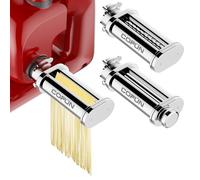 COFUN Stainless Steel Pasta Maker Attachment for Bosch MUM5, Pasta Sheet Roller, Spaghetti & Fettuccine Cutter Pasta Attachment, COFUN Pasta Attachment for Bosch