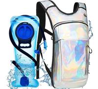 Cofurni Hydration Backpack with 2L Water Bladder, Festivals Insulated Water Pack, Rave Hydration Pack Backpack for Men and Women, Suitable for Music Festivals, Raves, Hiking, Running, Outdoors