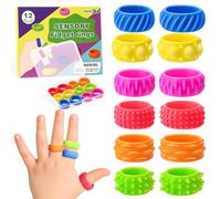 Cofvetia Pack of 12 Fidget Toys for Children, Fidget Ring Toys for Children Adults, Fidget Squishy Toy, Anxiety, ADHD Toys, Soothing for Stress, Anxiety