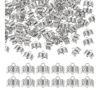 COGCHARGER 100Pcs Silver Bible Book Charms for Jewellery Making Retro Style