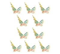 COGCHARGER 10Pcs Butterfly Charms for Jewelry Making Cute Small Charms Brass Enamel Pendants for Bracelet Necklace Earring Keychain DIY Supplies(Butterfly-C)