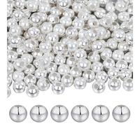 COGCHARGER 50pcs 4mm 925 Sterling Silver Beads Sterling Silver Spacer Beads Smooth Round Silver Beads for Jewelry Making