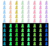 COGCHARGER 80Pcs Luminous Resin Charms Pendants Glow in the Dark Sunny Day Doll Charms Cute Cartoon Charms for Bracelets Necklace Earrings Jewellery Making Crafts