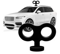 COGEEK 3D Car Wind Up Key, Cute Clockwork Wind Up Key for Back of Car Roof Decoration (Black)
