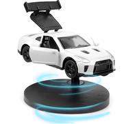 COGEEK Car Drifting Spin Dashboard Decoration, Sports Car Model That Can Sway Mini Interior Dash Ornament Dynamic Car Model Rotate Toy Gift, Vehicle Turn and Follow Drift - White