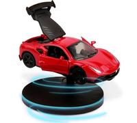 COGEEK Car Drifting Spin Dashboard Decoration, Sports Car Model That Can Sway Mini Interior Dash Ornament Dynamic Car Model Rotate Toy Gift, Vehicle Turn and Follow Drift - Red