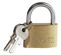 Cogex 80507 Brass Padlock, 50 mm, Gold