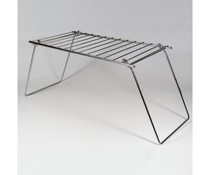 Coghlans Pack Grill Steel BBQ Camp Chrome Plated Folding Flat Folding Camp Fire