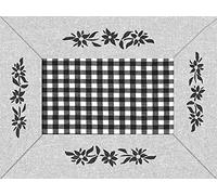 Cogir - Ref 314327I - Pro Nappe Food Safe Contact Disposable Patterned Placemats (Pack of 500) - 30 x 40cm in Size, Aesthetic Embossed Satin Texture Finish - Mountain Pattern