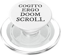 Cogito Ergo Doom Scroll Latin Philosophy Humor PopSockets PopGrip for MagSafe