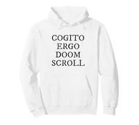 Cogito Ergo Doom Scroll Latin Philosophy Humor Pullover Hoodie