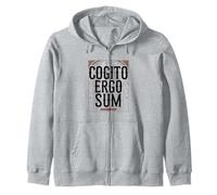 Cogito Ergo Sum I Think Therefore I Am Philosophy Lovers Zip Hoodie