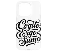 Cogito Ergo Sum Latin Philosopher Thinker Quote Case for iPhone 15 Pro