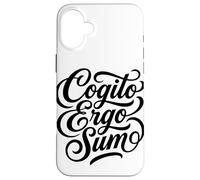 Cogito Ergo Sum Latin Philosopher Thinker Quote Case for iPhone 16 Plus