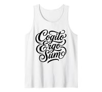 Cogito Ergo Sum Latin Philosopher Thinker Quote Tank Top