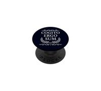 Cogito Ergo Sum Latin Philosophy I Think Therefore I Am PopSockets Adhesive PopGrip