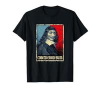 Cogito Ergo Sum René Descartes Principles Philosophy Vintage T-Shirt