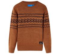 (cognac, 104) Kids' Sweater Children Toddler Pullover Sweatshirt Kids' Tops Knitwear Knitted