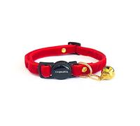 Cognatio Safety Quick Release Cat Collars,Double Velvet with Bell Available in a Range Colors,Perfect for Your Kitty