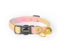 Cognatio Safety Quick Release Cat Collars,Double Velvet with Bell Available in a Range Colors,Perfect for Your Kitty (20-30 cm, Rainbow)