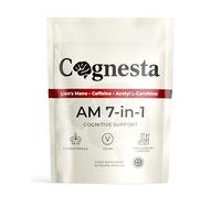Cognesta® AM 7-in-1 Nootropic Brain Supplement | Support Cognitive Function, Focus & Mental Performance | with Lion’s Mane, Caffeine (125 mg) & Acetyl L-Carnitine | 30 Vegan Capsules | UK Made