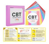 Cognisera CBT Skills Cards for Adults & Teens-30 Cognitive Behavioral Therapy Cards with Step-by-Step Exercises, Coping Skills for Stress,Emotional Regulation & Personal Growth