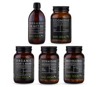 Cognitive Health Blend - Lion's Mane Mushroom, Cognitive Complex, Spermidine, Resveratrol, Organic C8 MCT Oil 500ml - Advanced Brain, Energy & Longevity Support Bundle