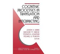 Cognitive Processes in Translation and Interpreting (Applied Psychology (Hardcover))